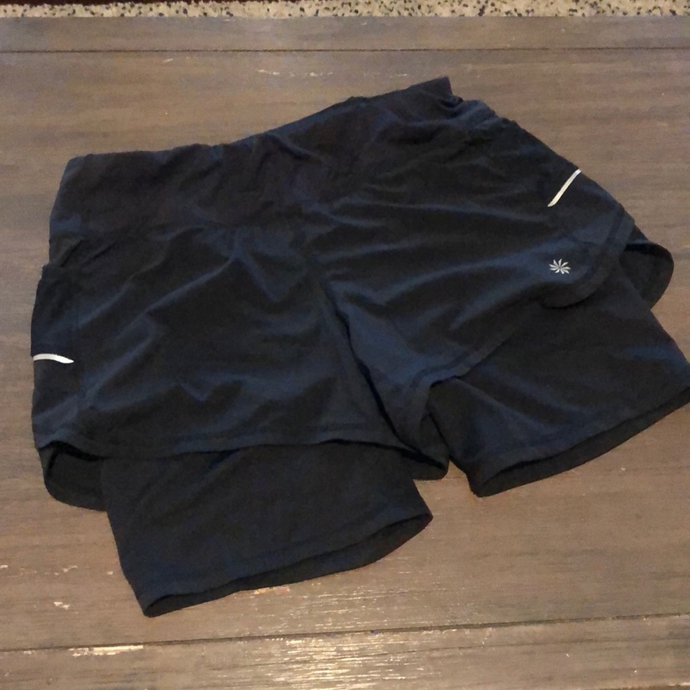 Black Athleta running shorts size medium